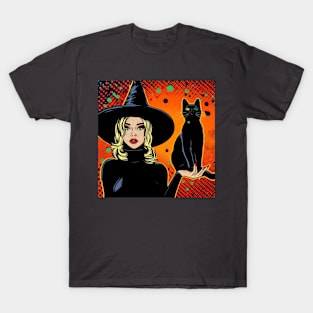 Witch and her cat T-Shirt